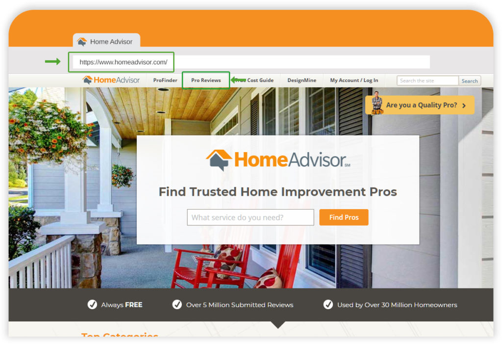 Leave Review Home Advisor