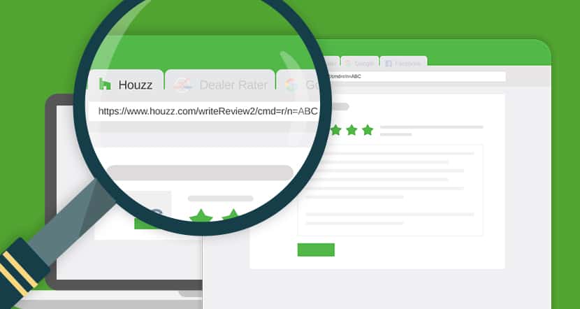 Houzz Leave Review Link Setup Header